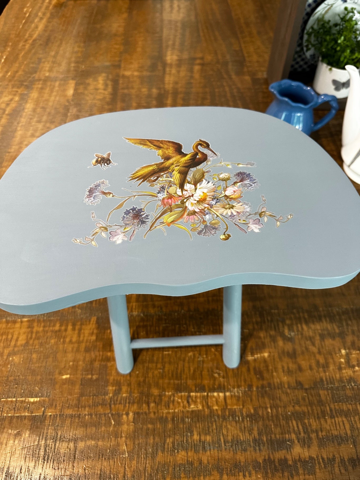 Blue step stool 
