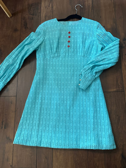 1960’s Lace Blue Mini 
