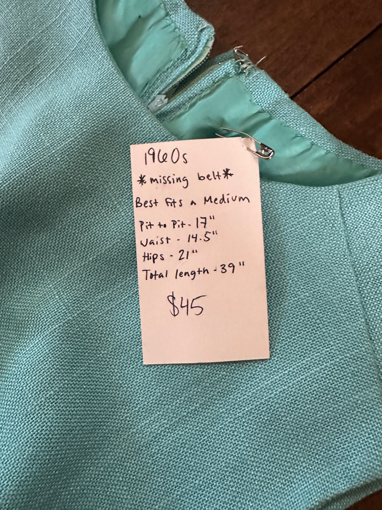 1960’s Ice Blue Midi dress