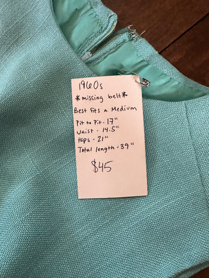 1960’s Ice Blue Midi dress