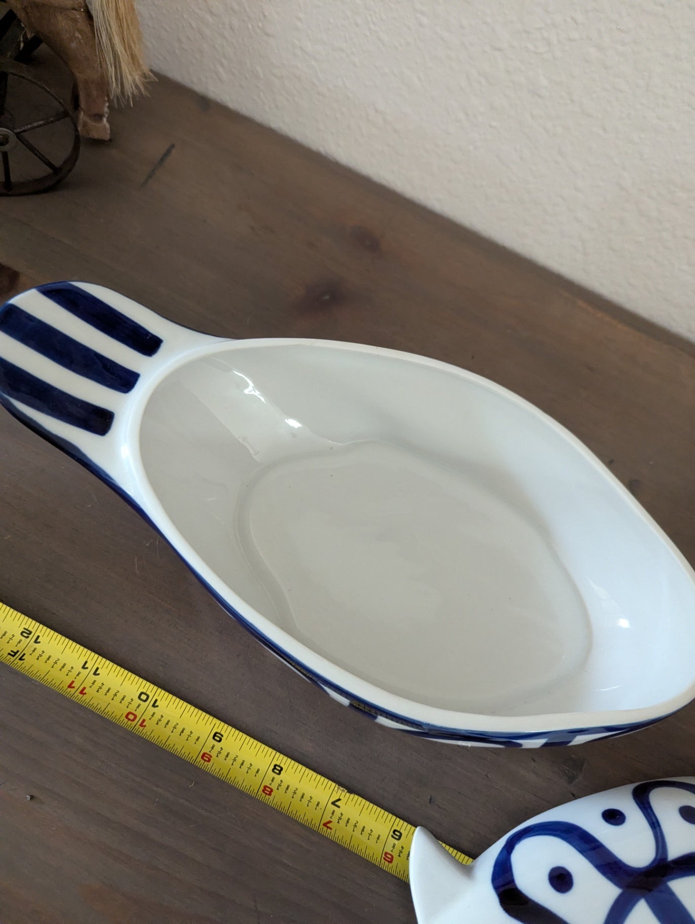 Dansk Arabesque Covered Casseole Dish (Hand-Painted)