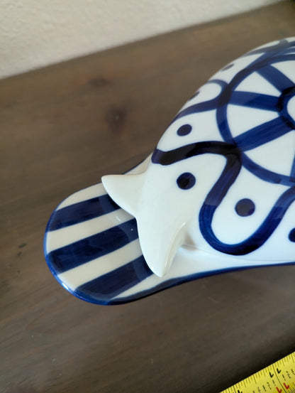 Dansk Arabesque Covered Casseole Dish (Hand-Painted)