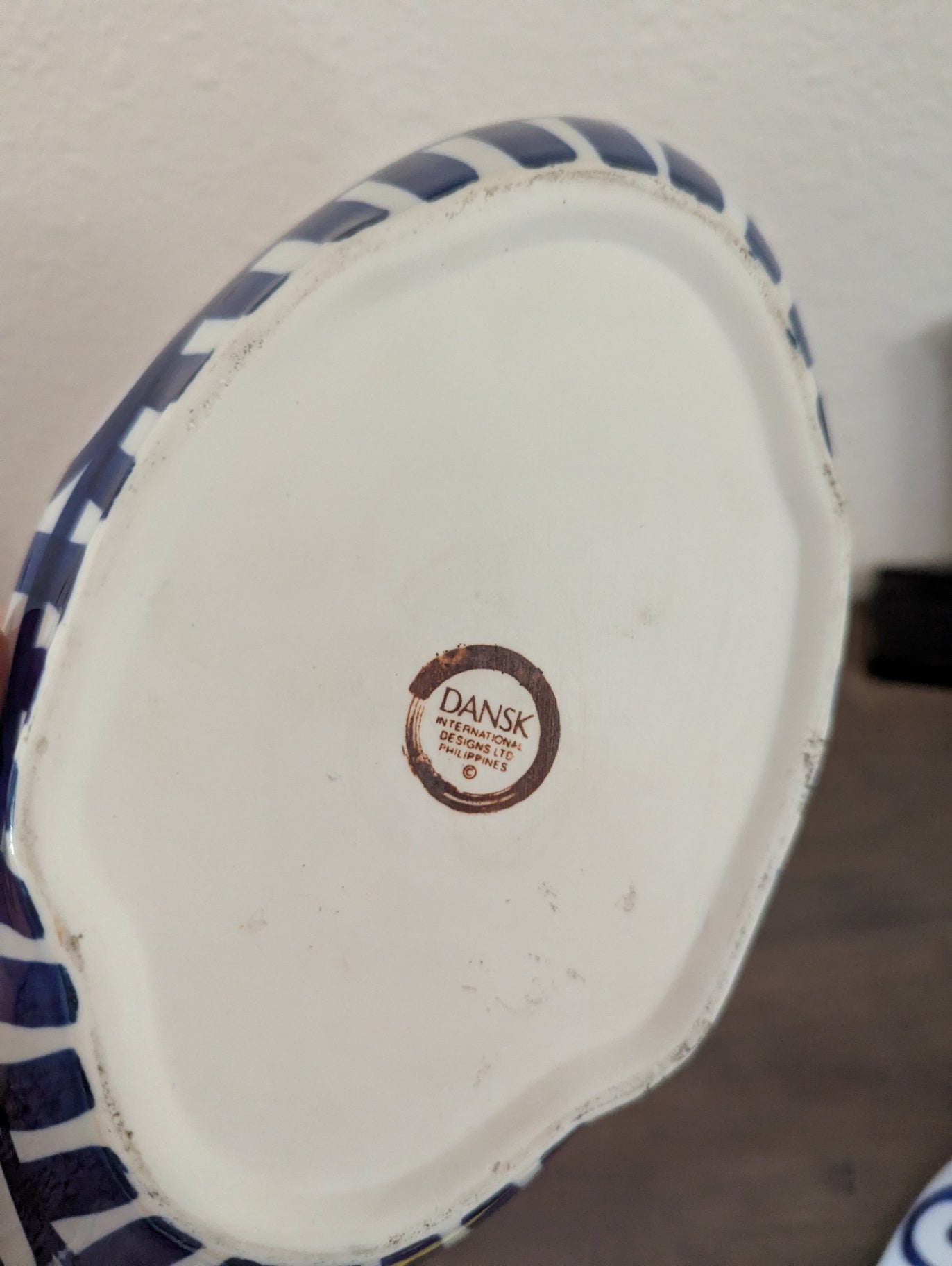 Dansk Arabesque Covered Casseole Dish (Hand-Painted)