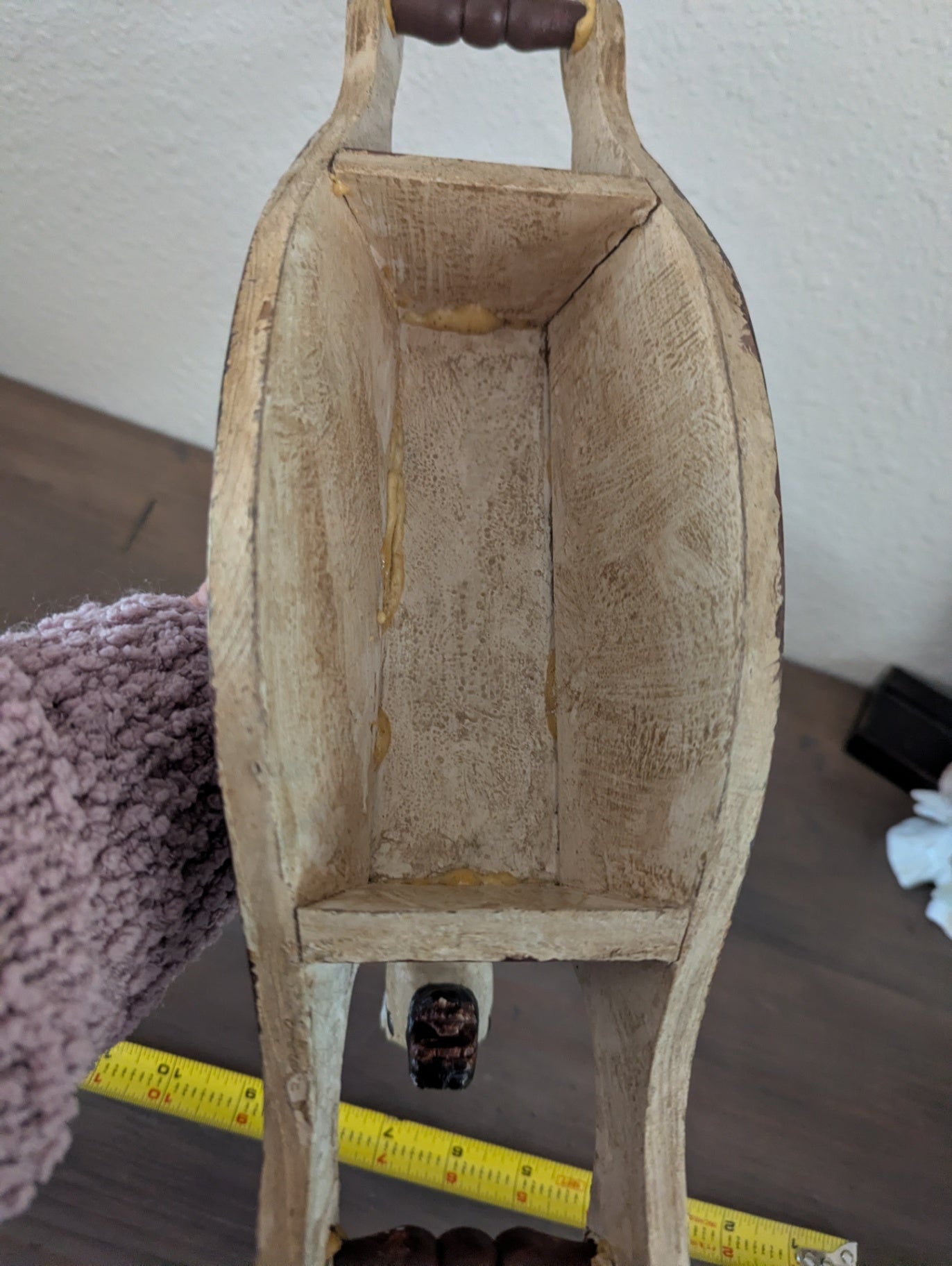 1960's Scandinavian Folk Art Carved Rocking Horse (repaired)