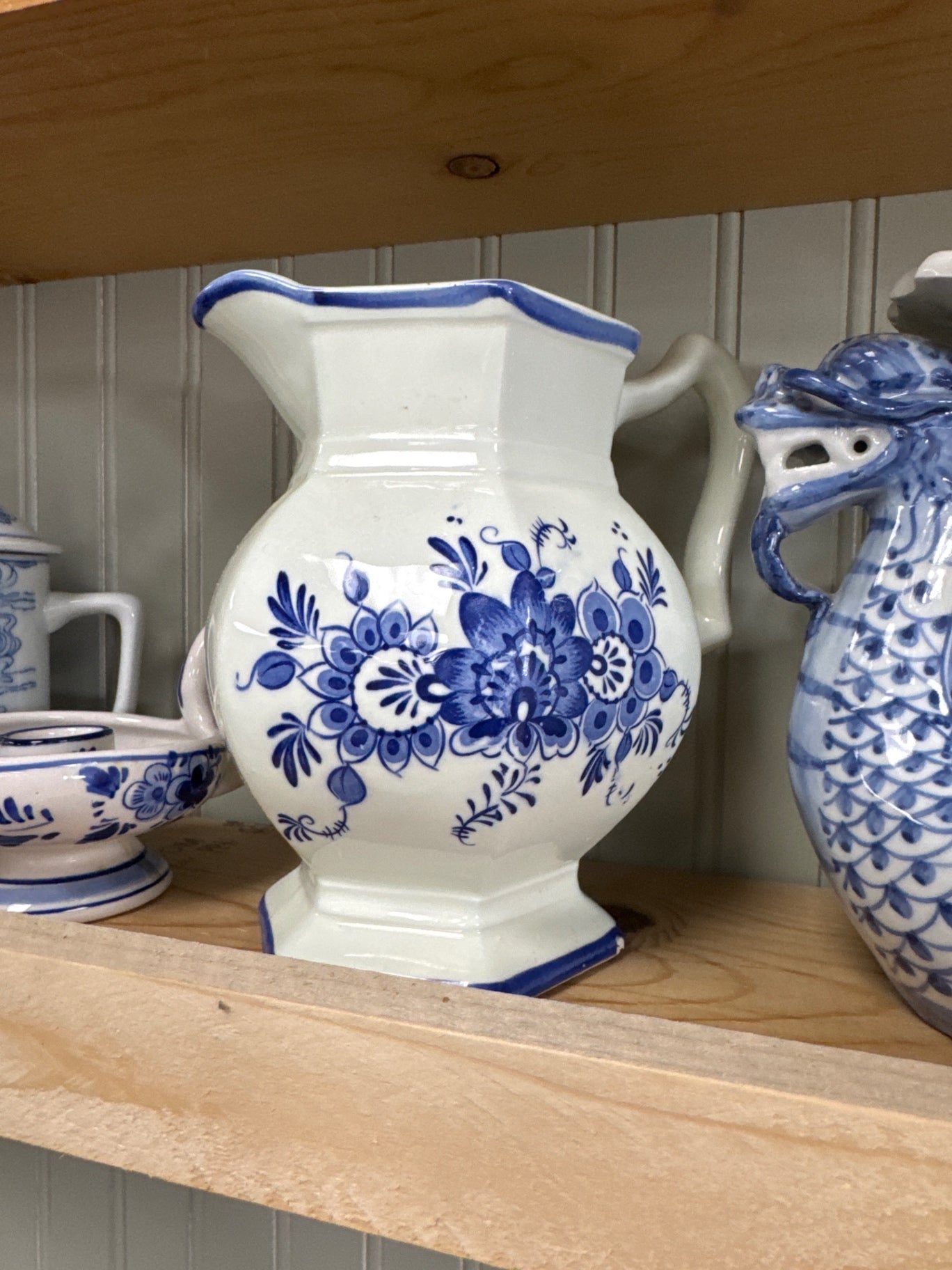 Vintage Japanese Delft Style - Pottery Potcher