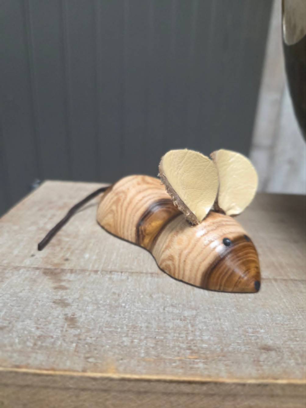 One-of-a-Kind Golden Chain (Golden Rain) Wood Mouse Bottle Opener