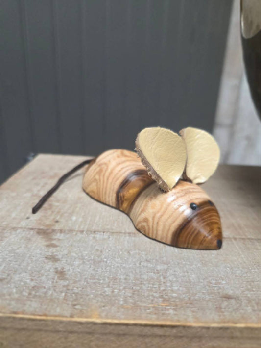 One-of-a-Kind Golden Chain (Golden Rain) Wood Mouse Bottle Opener