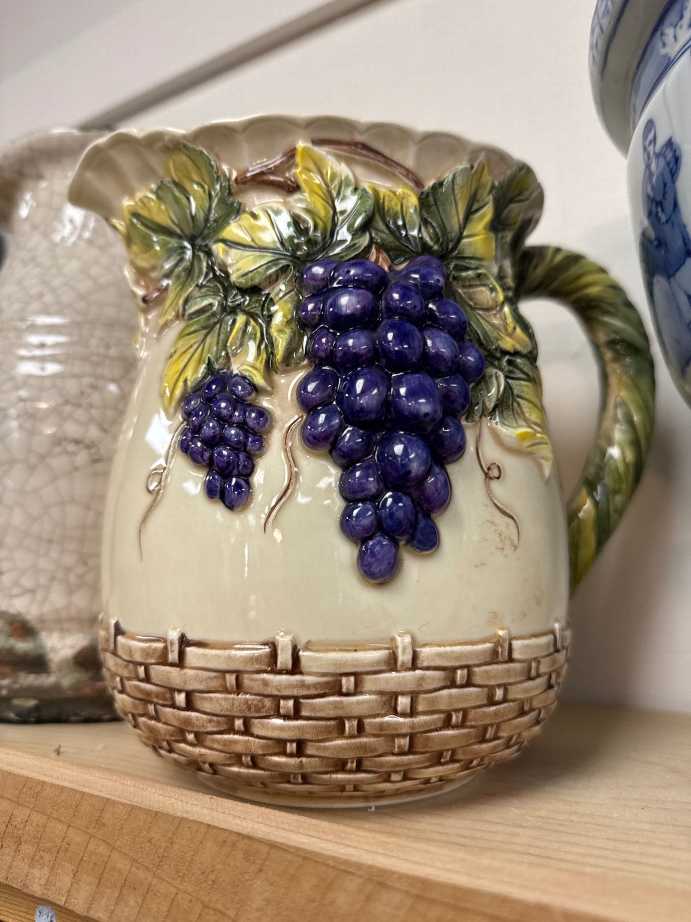 Vintage Pitcher - Grape Vine