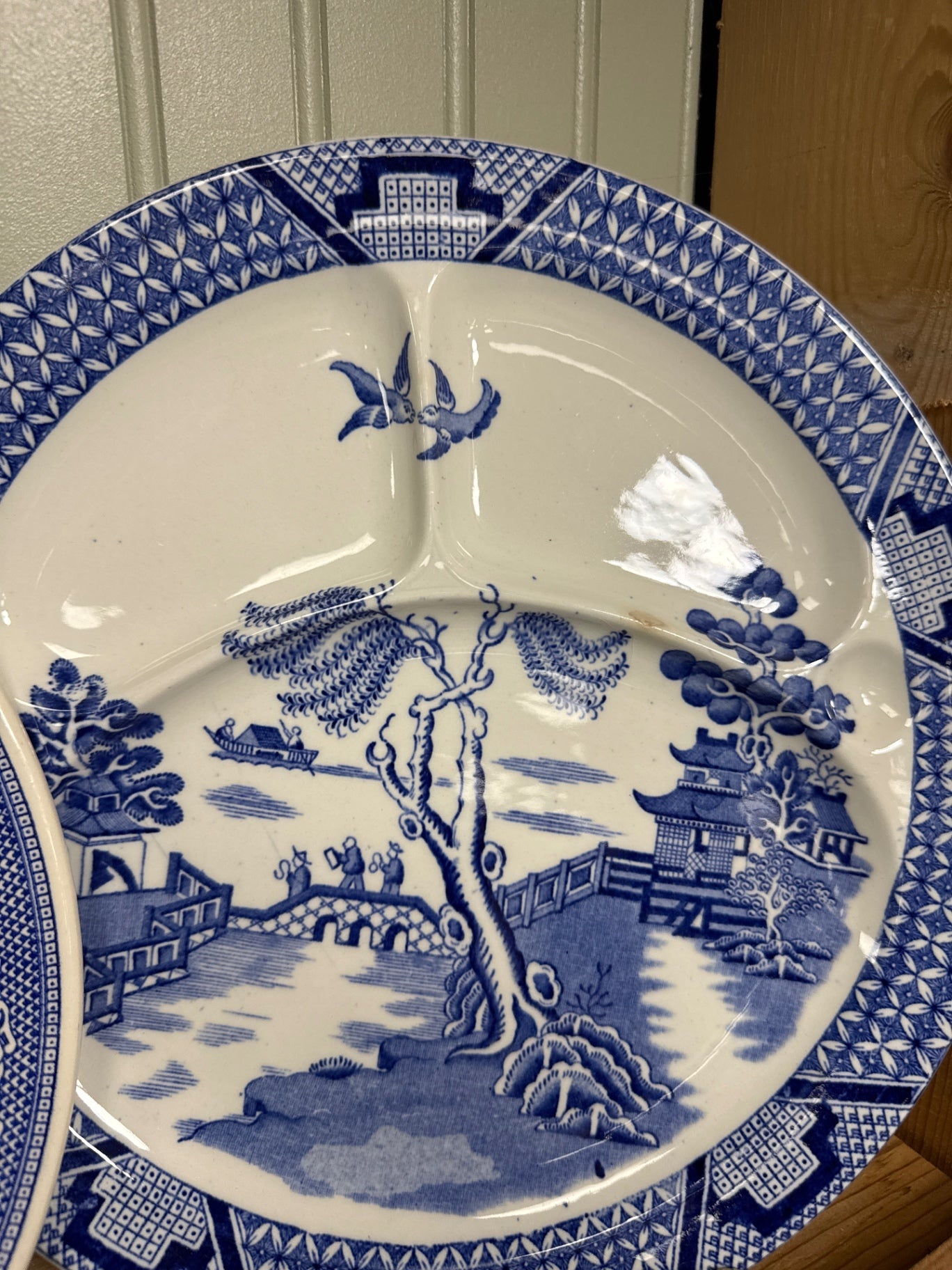 Japanese Blue Willow Dinner Plate
