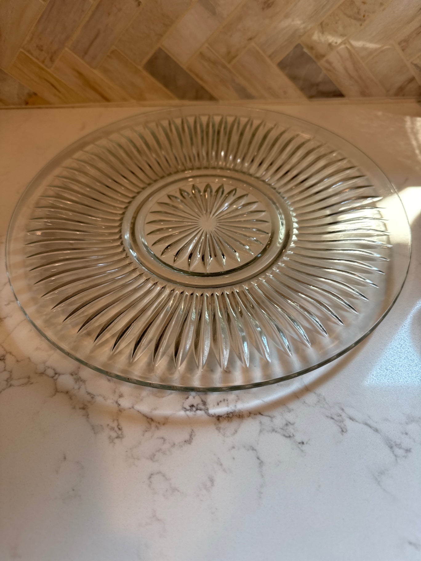 Vintage Glass Plate
