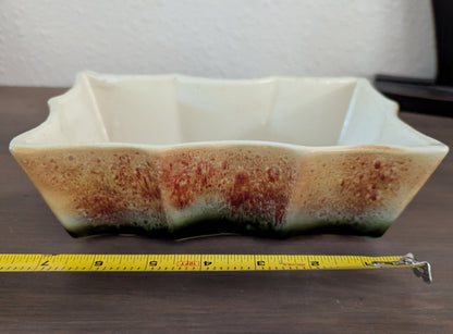 Vtg. UPCO Planter with Drip-Glaze Finish