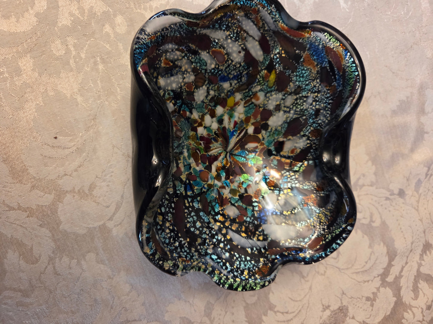 Murano glass end of day dish