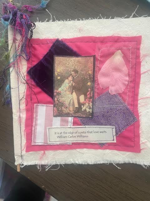 ArtworkFabric Collage Joddurnal with Quote