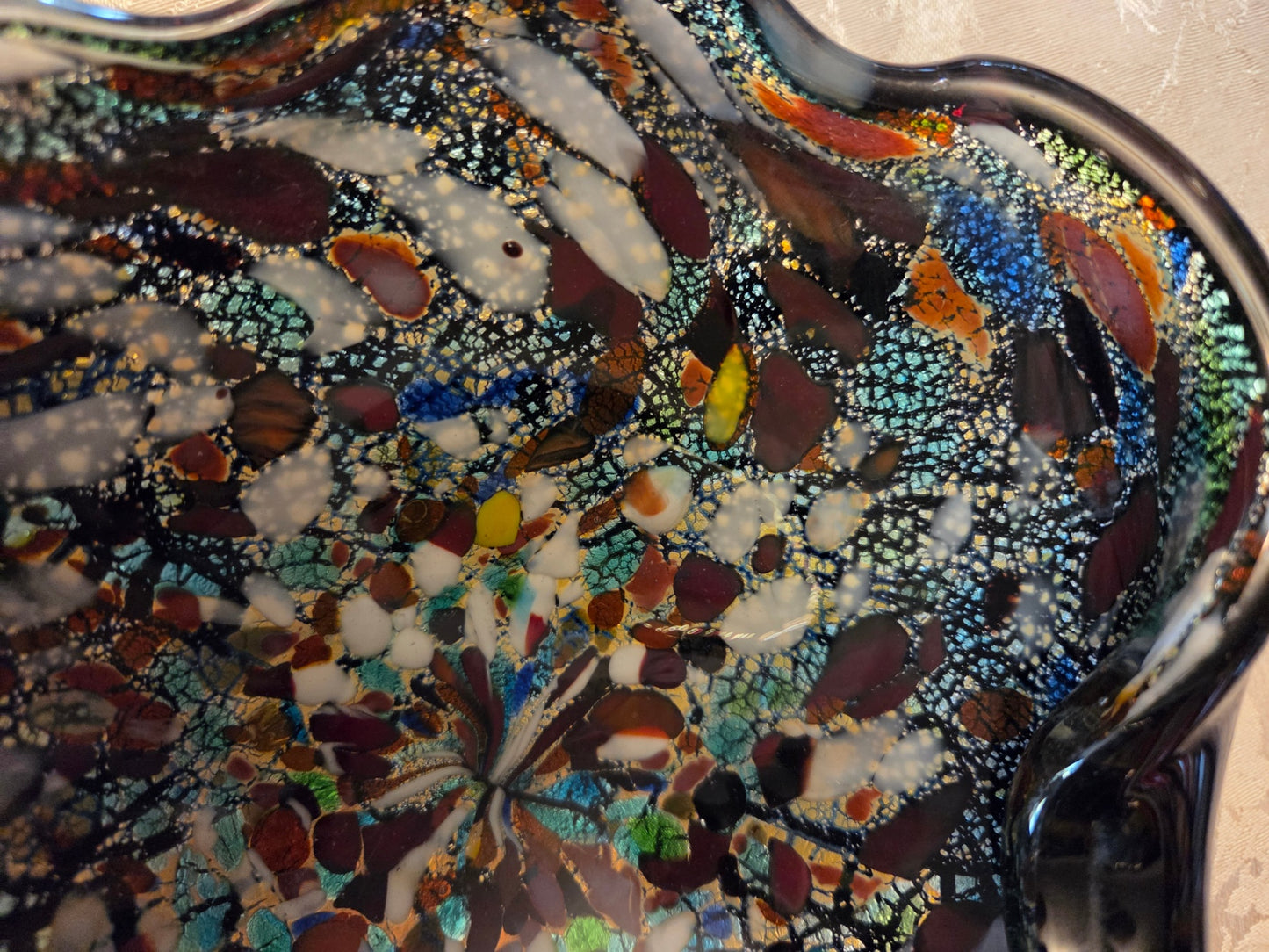 Murano glass end of day dish