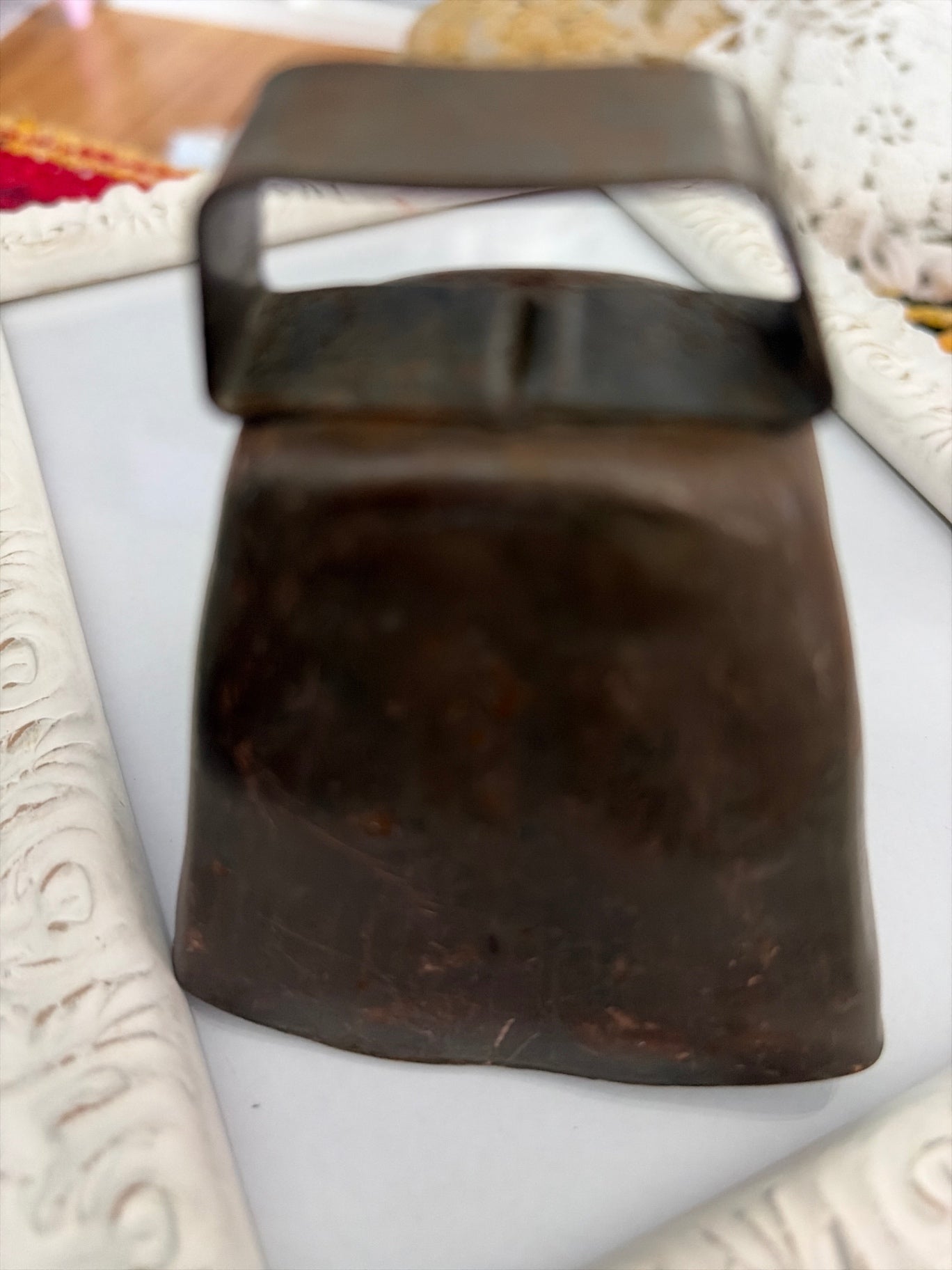 Antique cow metal cow bell