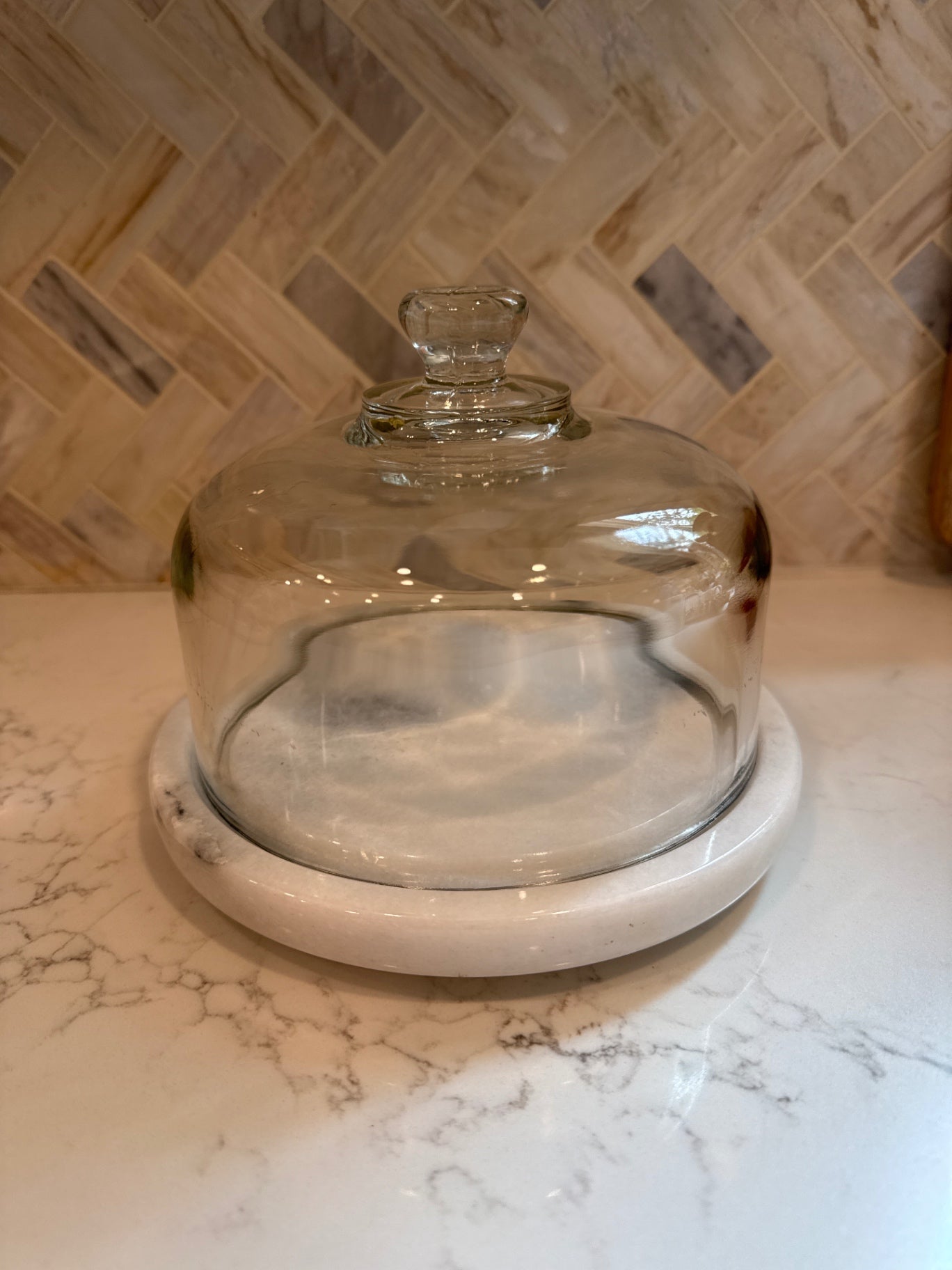 Cloche w/Marble Base