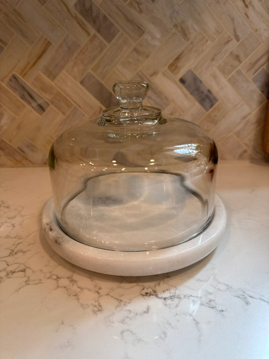 Cloche w/Marble Base