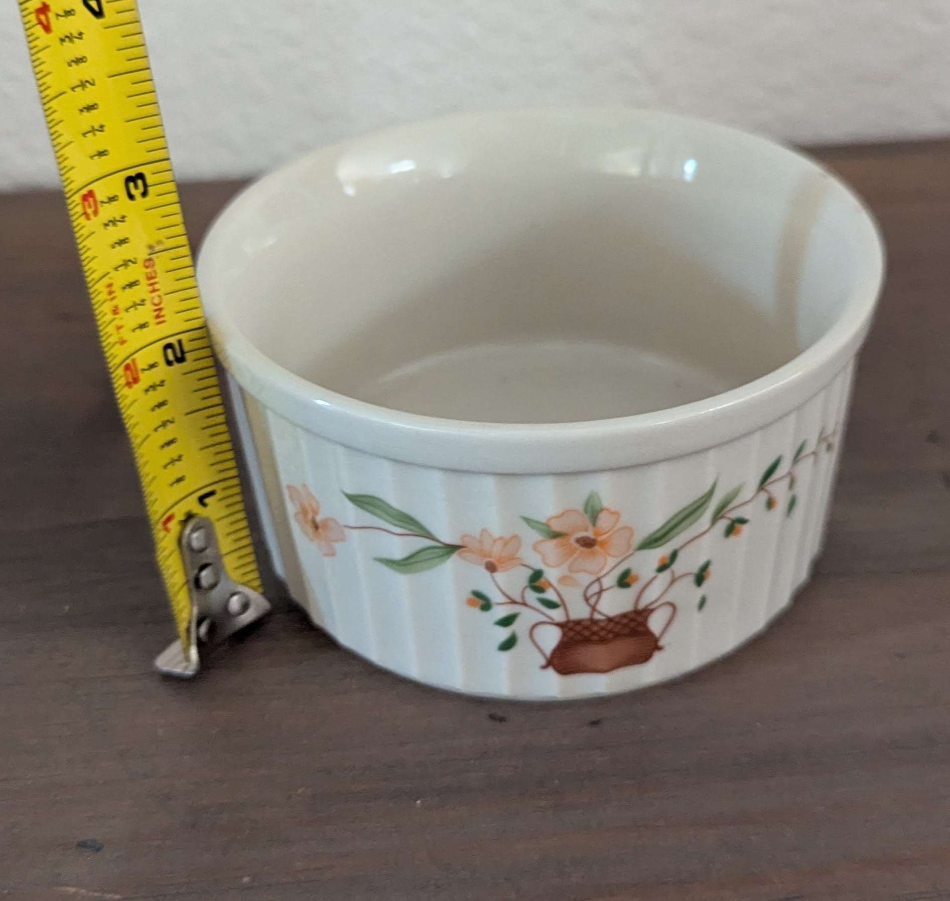 1980's Stoneware Ramekin "Countryside Collection" (Pair)
