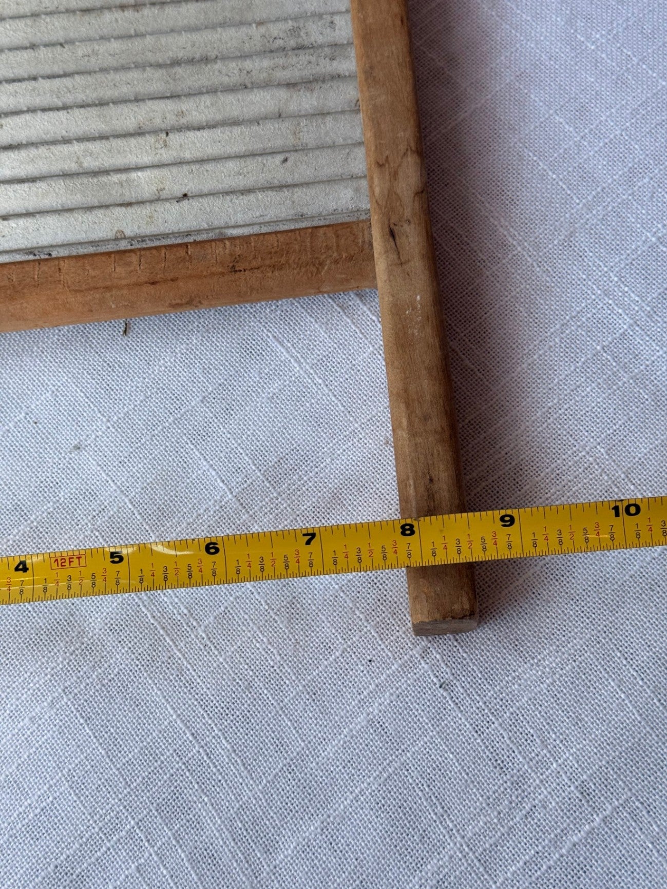 Vintage Lingerie No. 4A Small Wood & Galvanized Metal Washboard | Bogalusa Brand