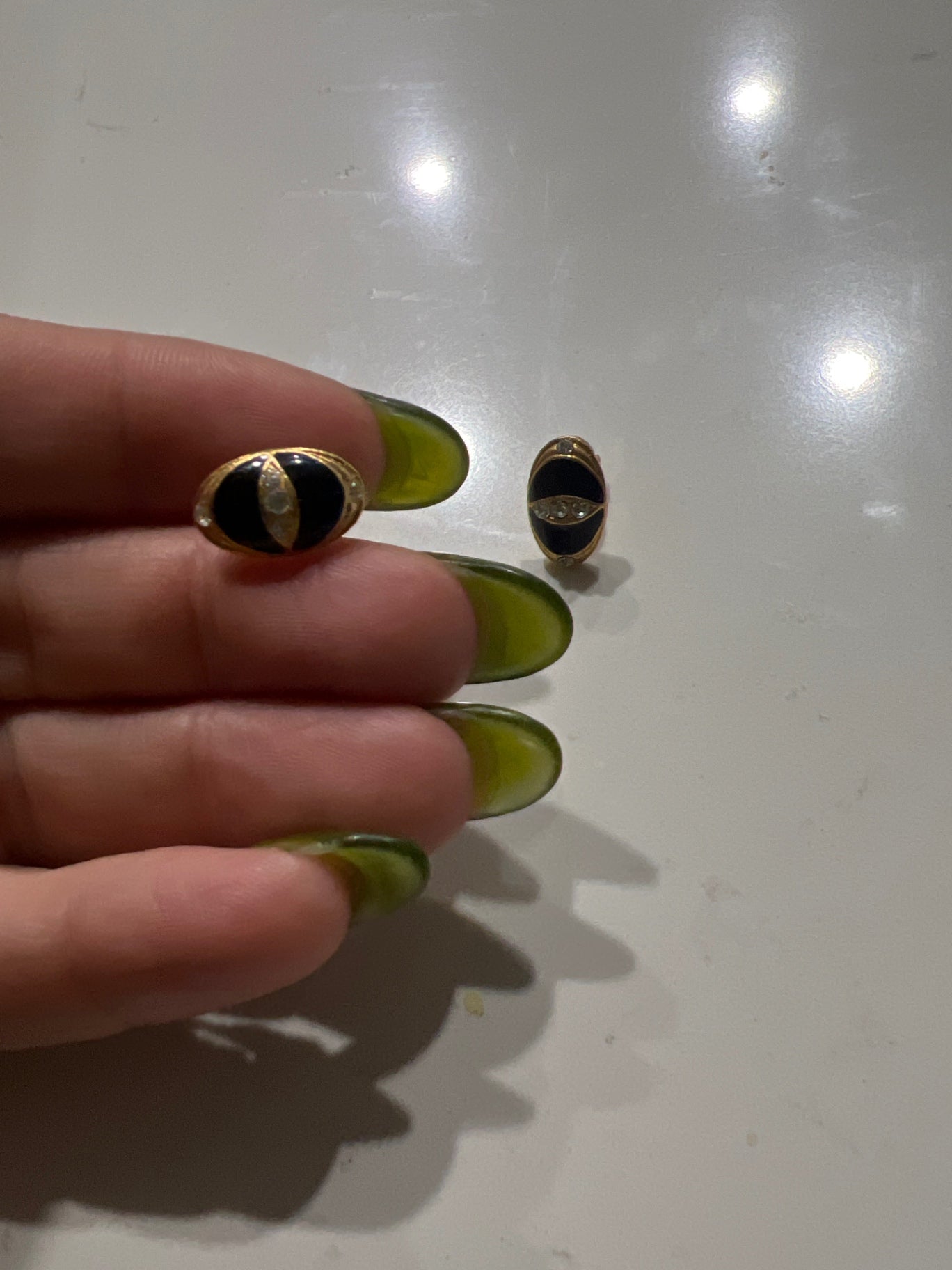 Black & Gold Earrings 