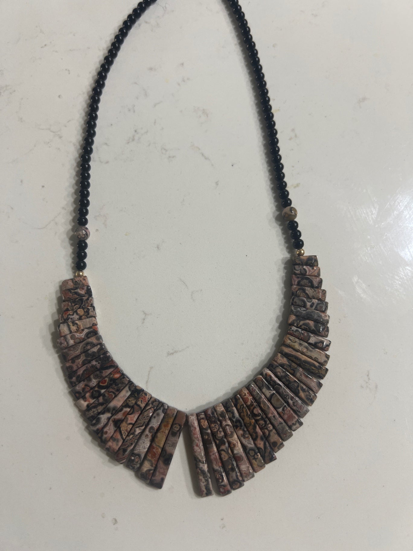 Jewelry necklace jasper 