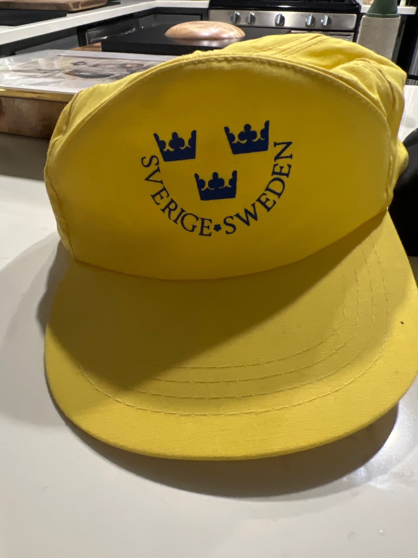 Yellow Sverige Sweden Hat 