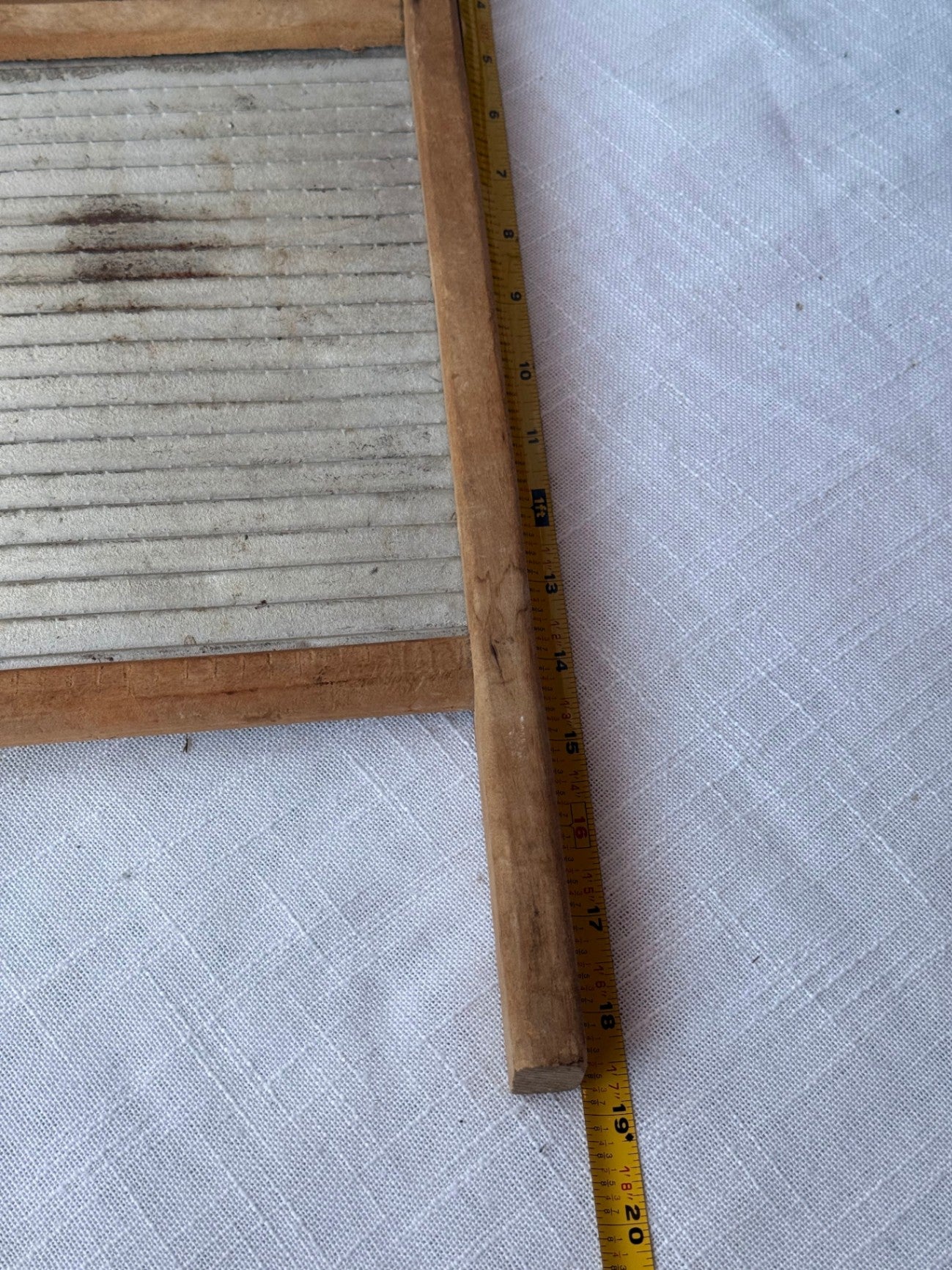 Vintage Lingerie No. 4A Small Wood & Galvanized Metal Washboard | Bogalusa Brand
