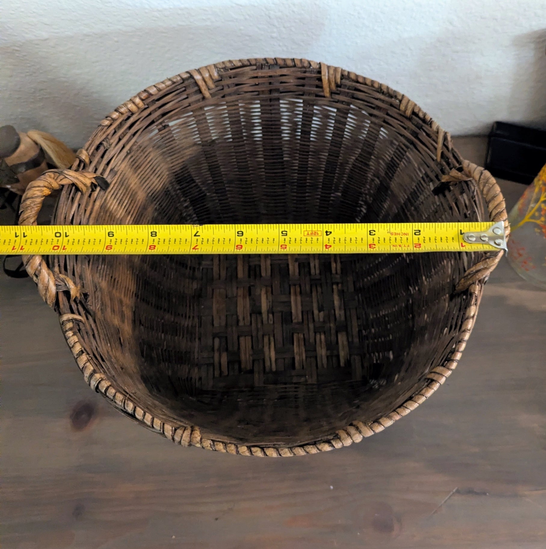 Antique Hand-Woven Basket 