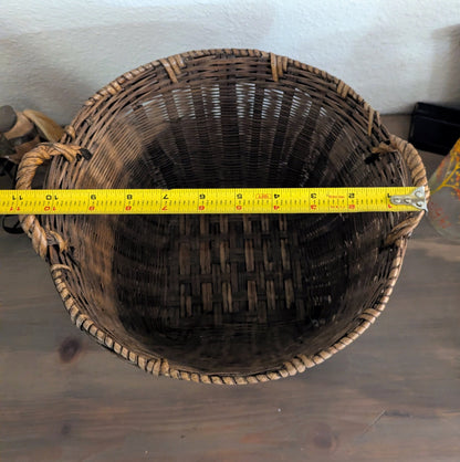 Antique Hand-Woven Basket 