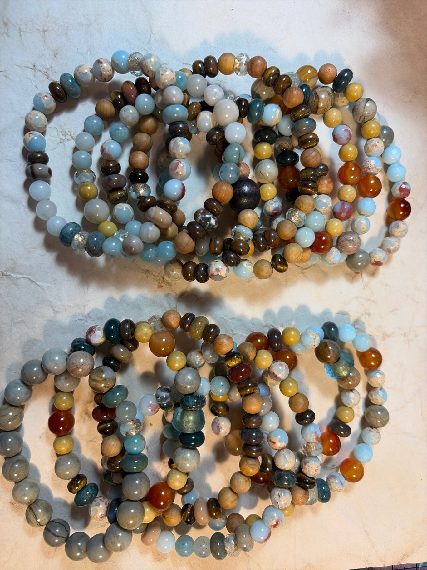 Assorted stone bracelet