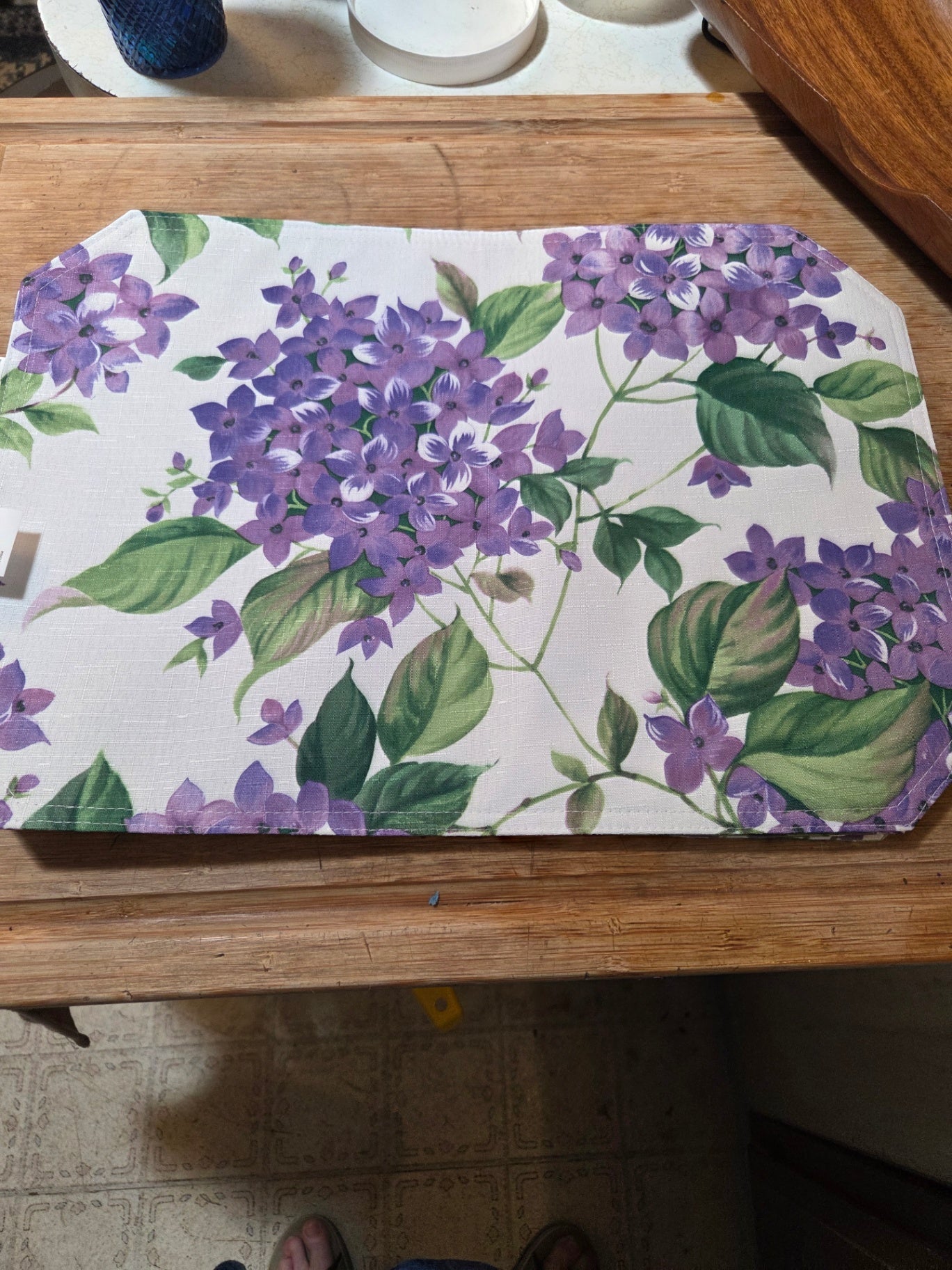 Waverly violets placemats
