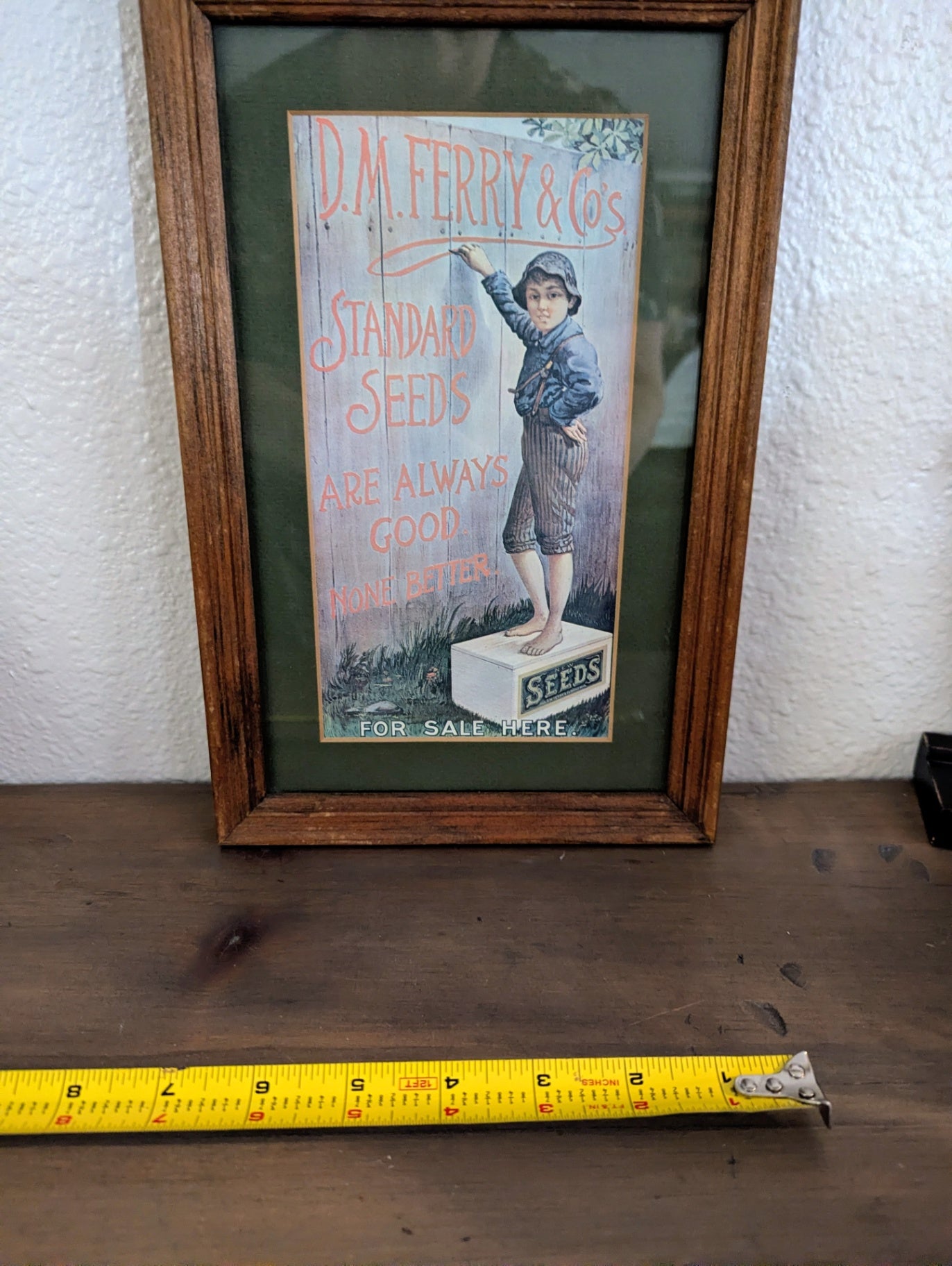 Vtg. Seed Company Framed Print