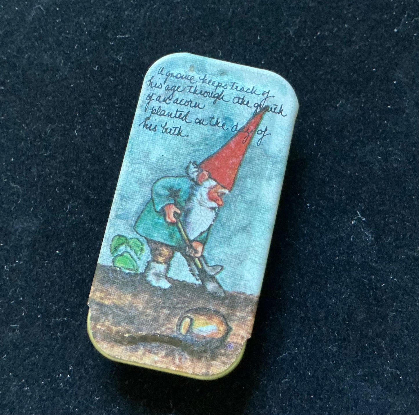VTG. GNOME TRINKET BOX