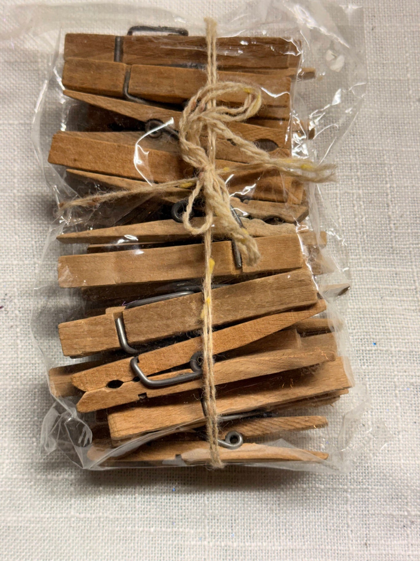 Vintage Wooden Spring Clothespins Bundle | Rustic Farmhouse Craft Laundry Pins
