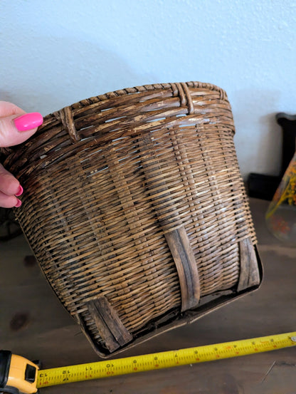 Antique Hand-Woven Basket 