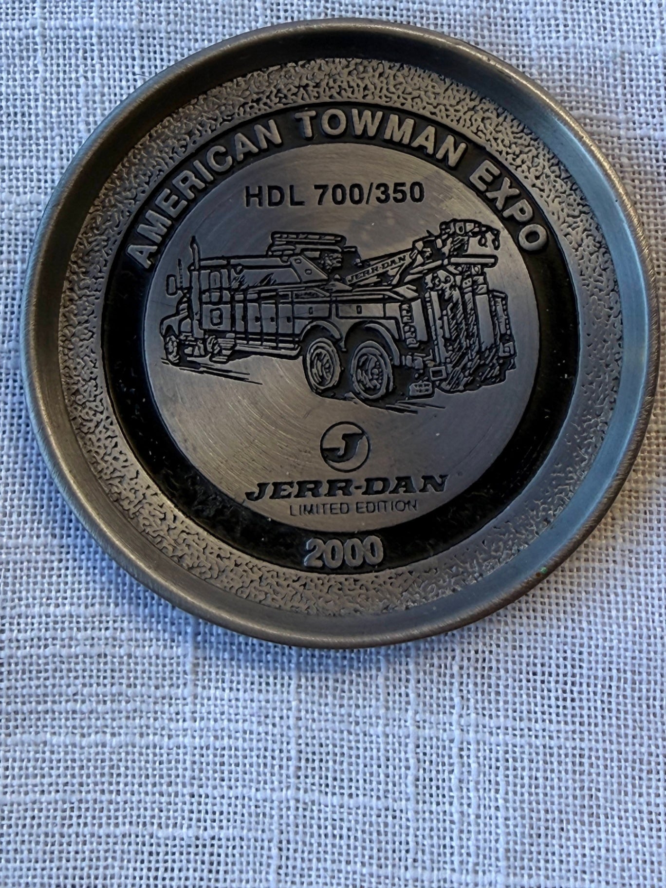 Vintage 2000 American Towman Expo Jerr-Dan Limited Edition Coin | Heavy Wrecker Tow Truck Medallion