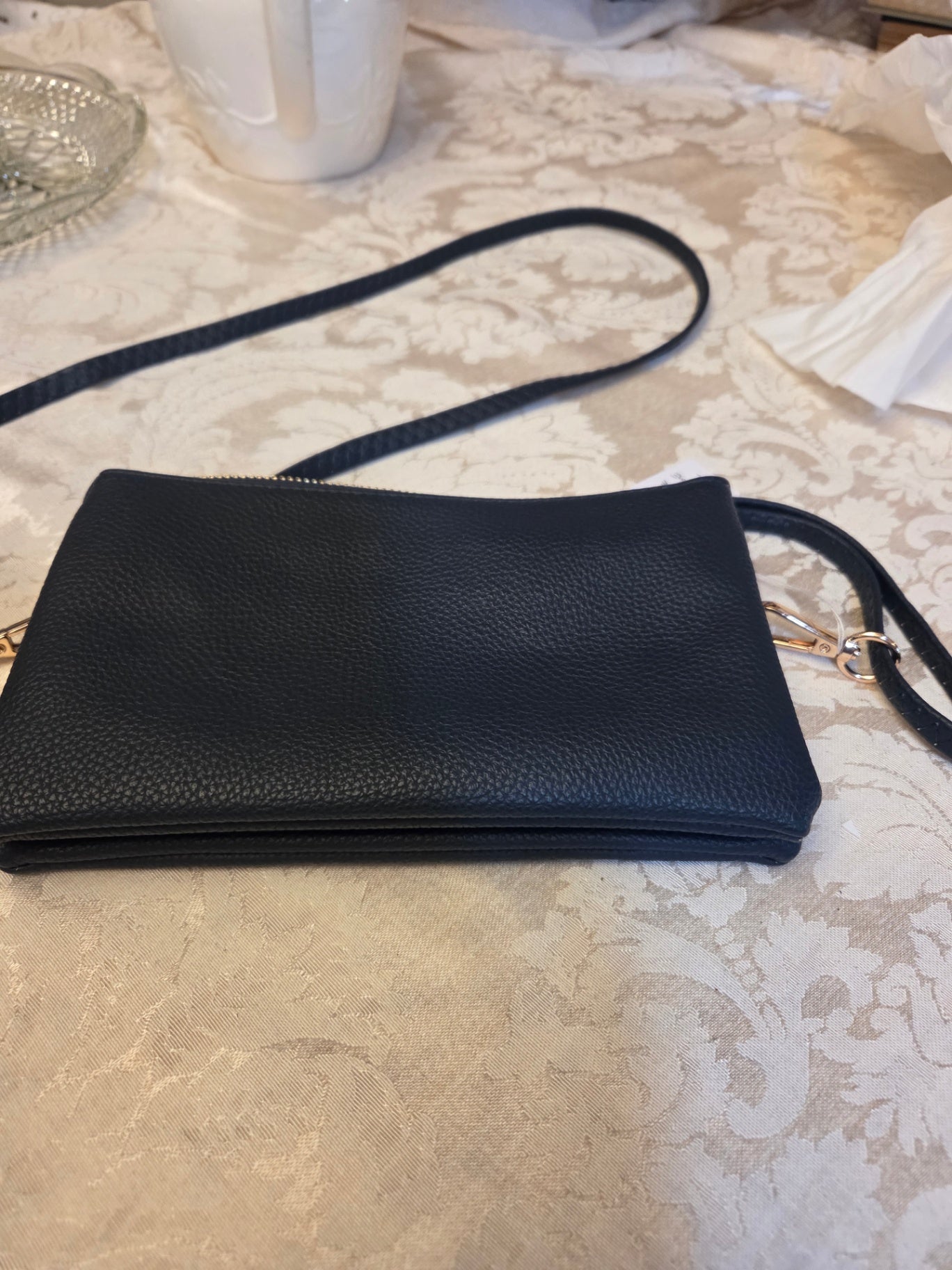 Vegan chic navy purse