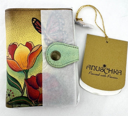 Anuschka PURSE w Matching WALLET Flower Garden