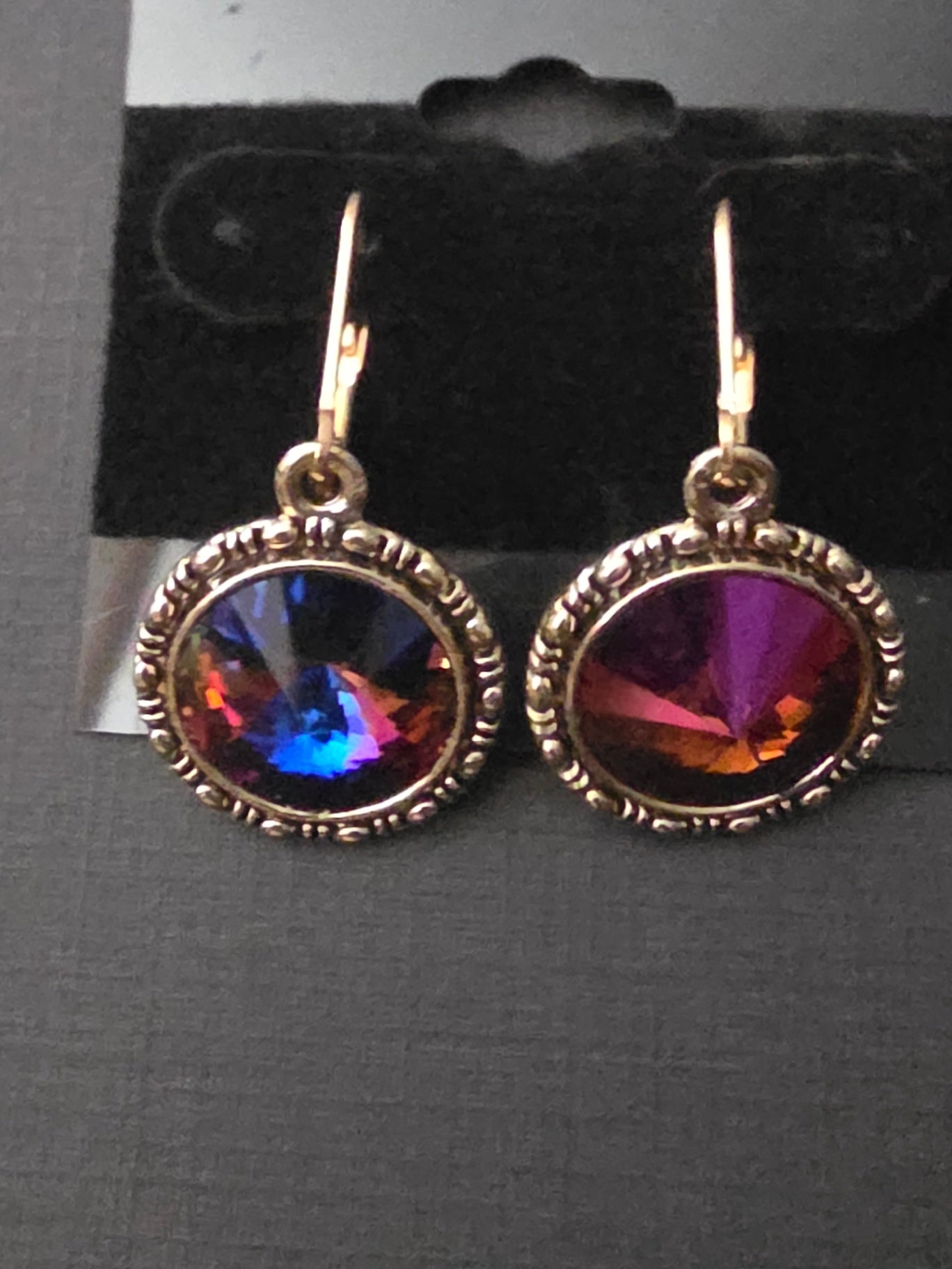 3E pink round crystal rivoli 