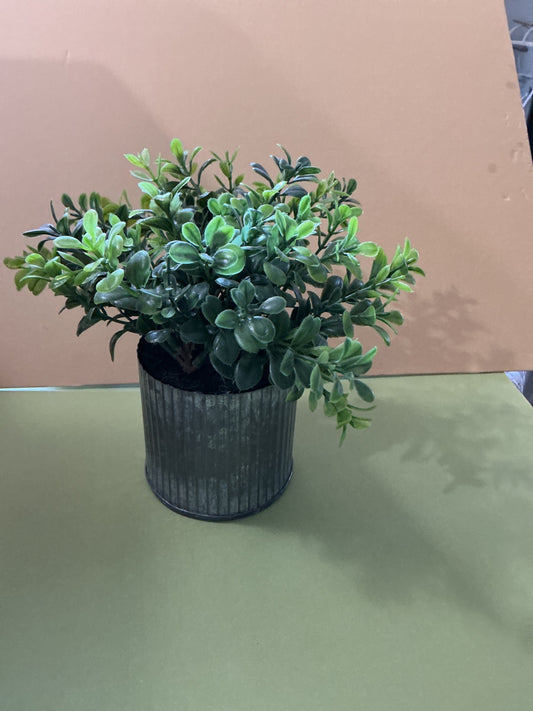 Galvanized planter