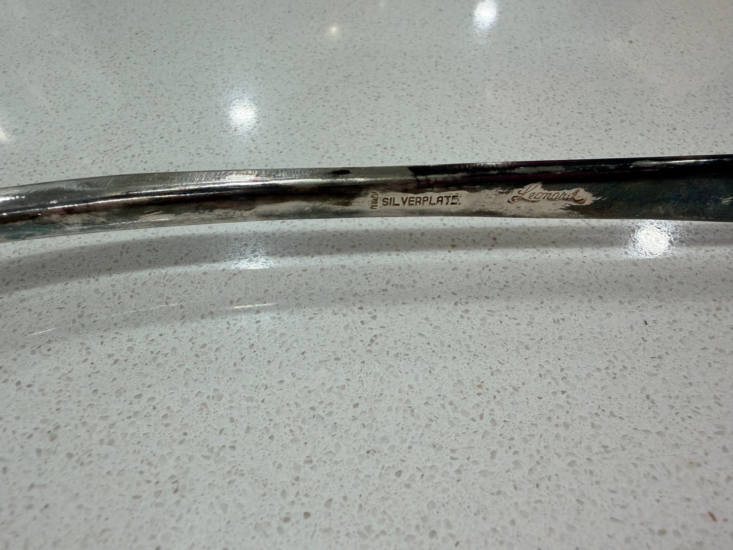 Vintage Leonard Silverplate Candle Snuffer Marked "27TH TFS"