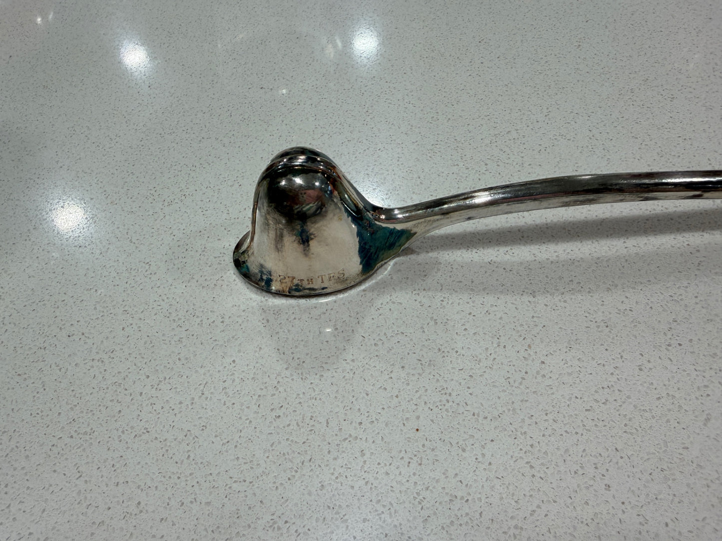 Vintage Leonard Silverplate Candle Snuffer Marked "27TH TFS"