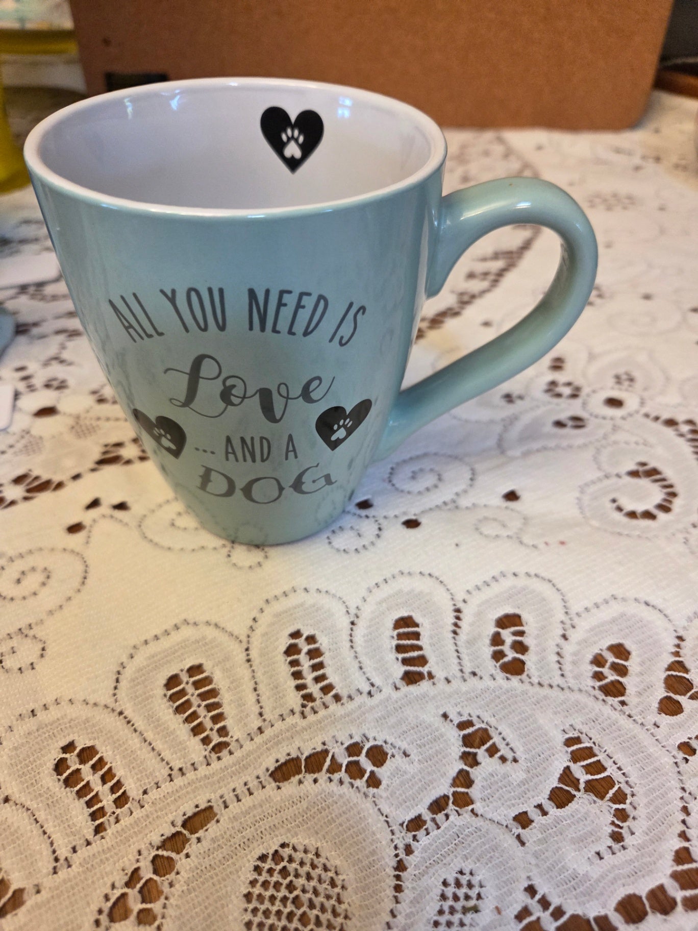 Love dog mug