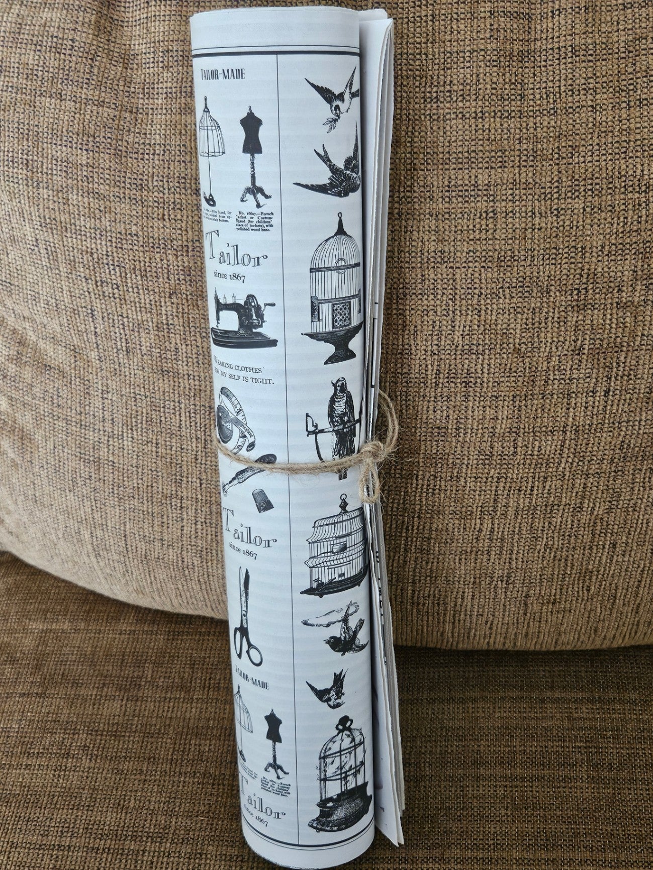 Wrapping paper/roll one each of 6 different patterns