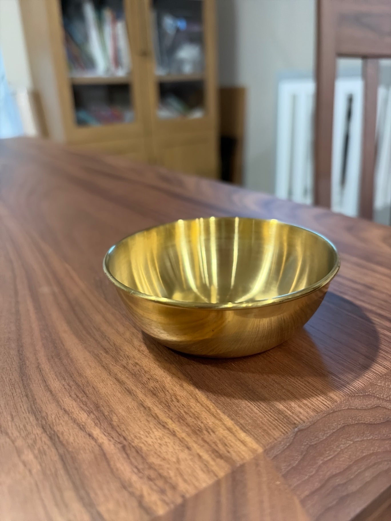 Gold metal trinket dish
