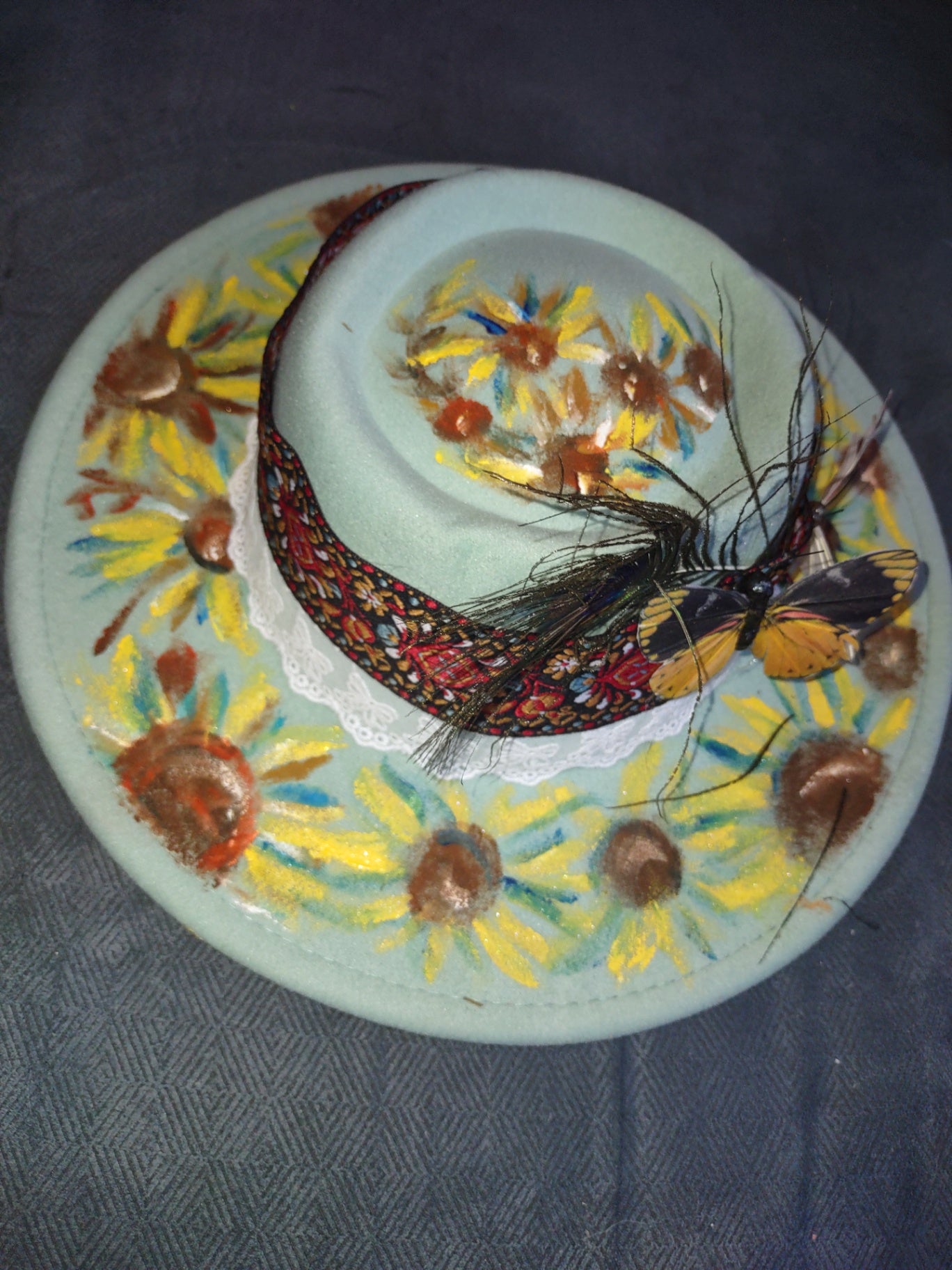 Hat boho daisy
