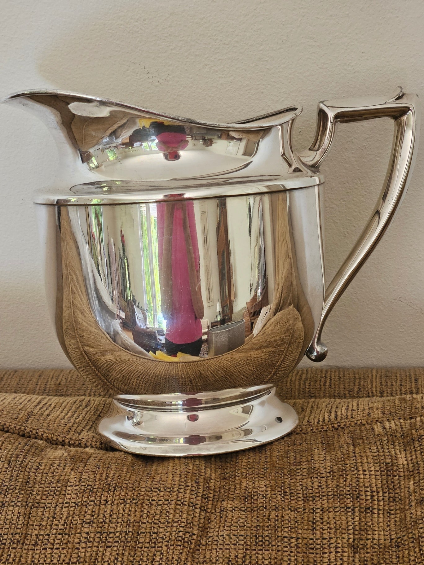 Vintage silverplate water pitcher qt size