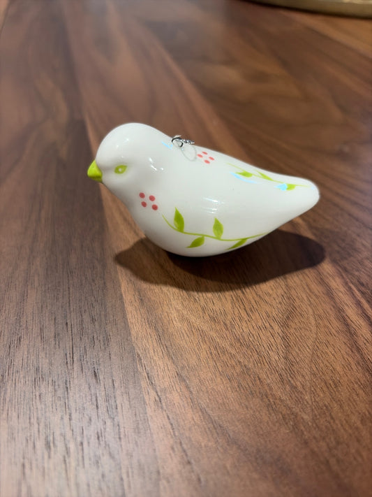 Porcelain Bird Ornament