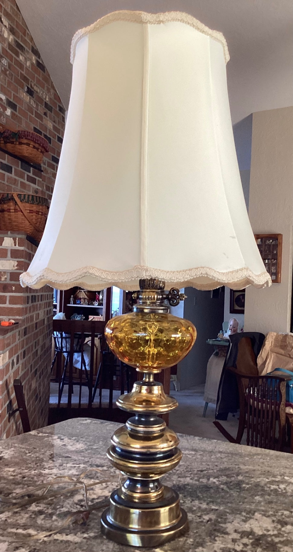 MCM 1970S HOLLYWOOD REGENCY TABLE LAMP