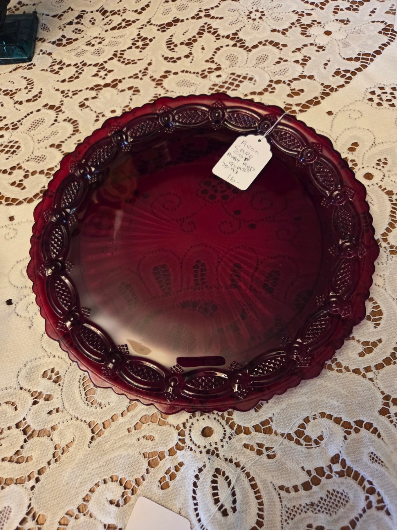 CAPE COD RUBY RED PLATE